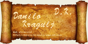 Danilo Kragulj vizit kartica